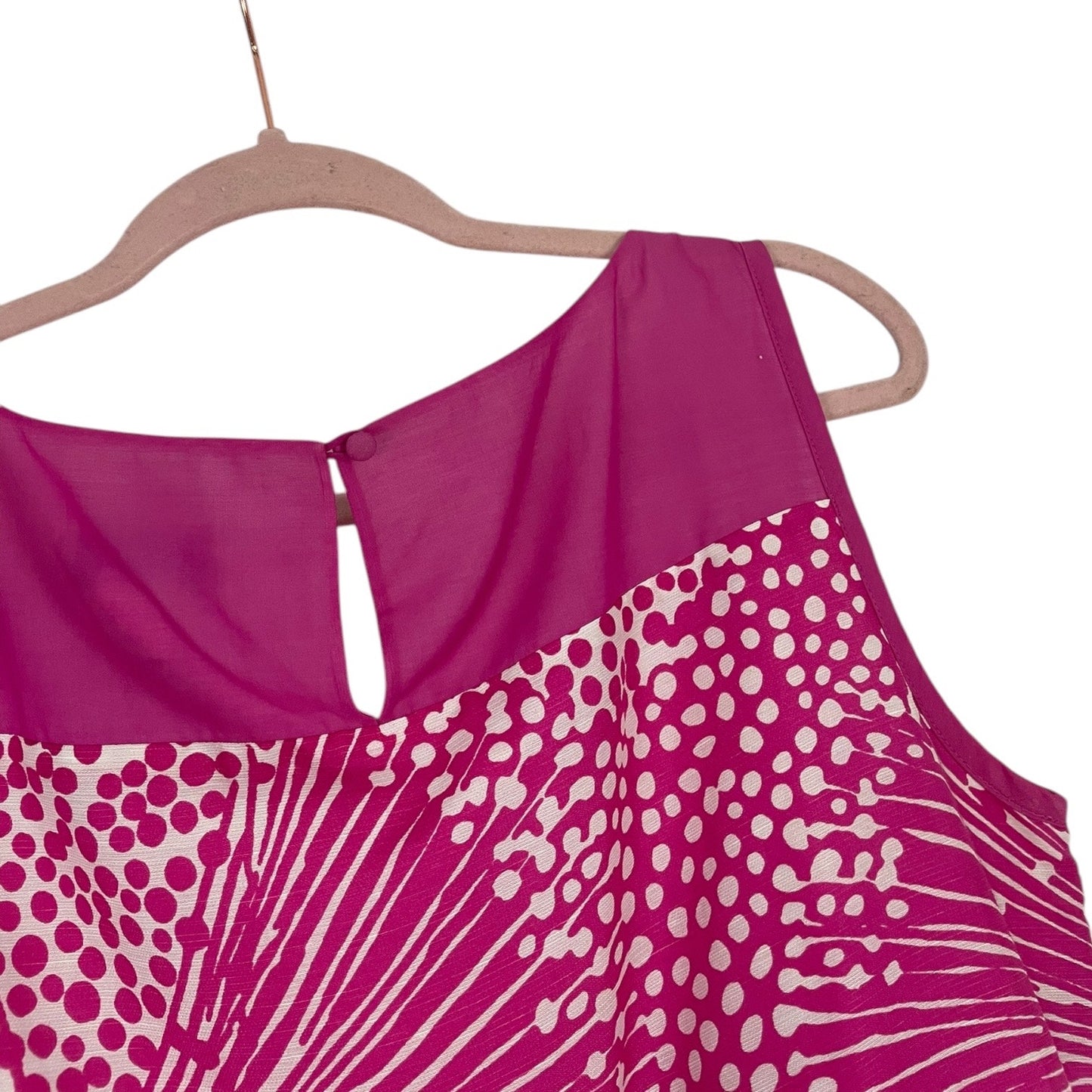 Doncaster Pink & White Patterned Mini Dress