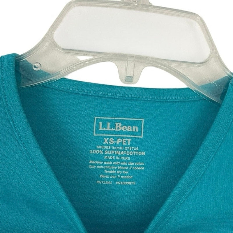 L.L. Bean Soft Blue Short Sleeve Top