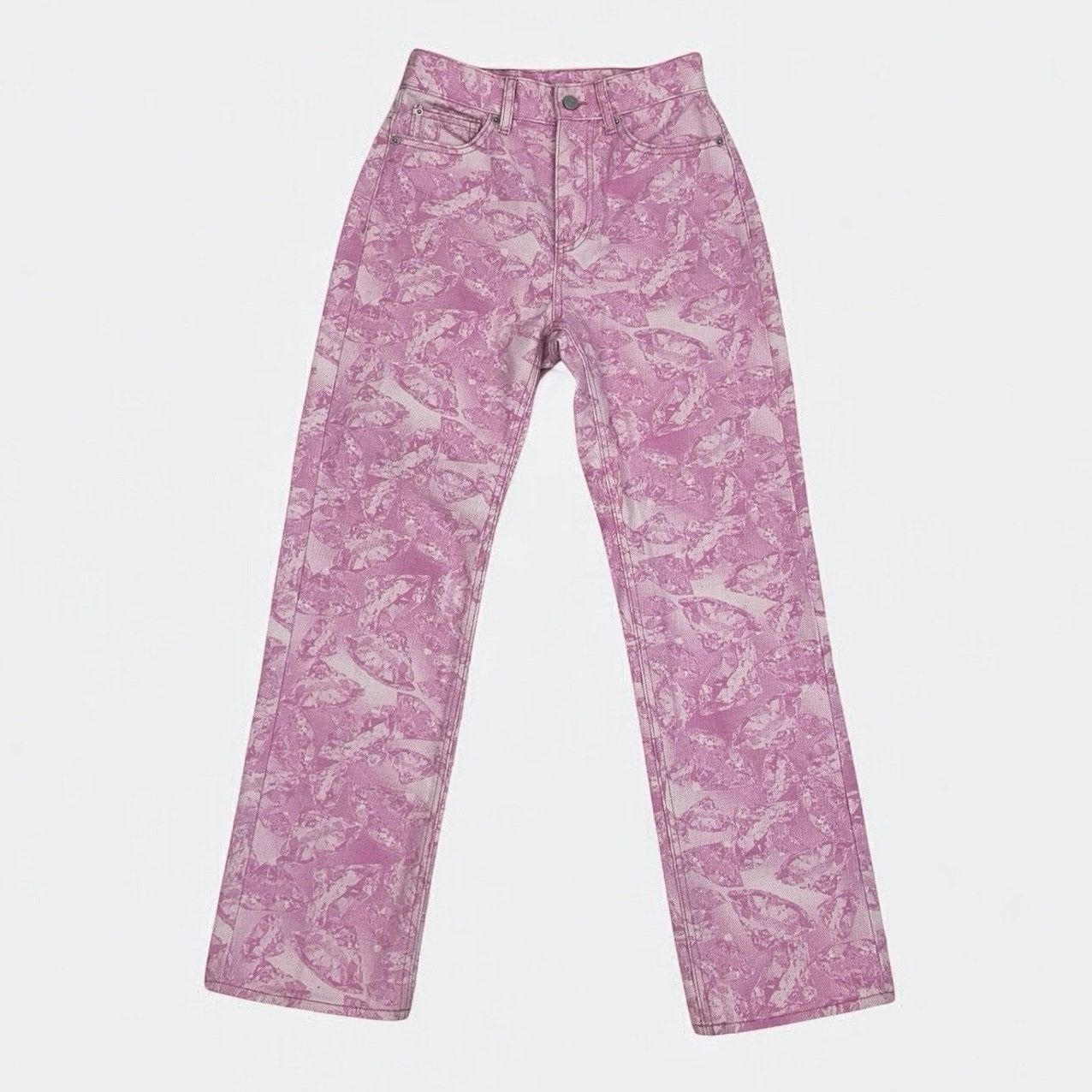 BDG Denim Pink Patterned Cowboy Jeans
