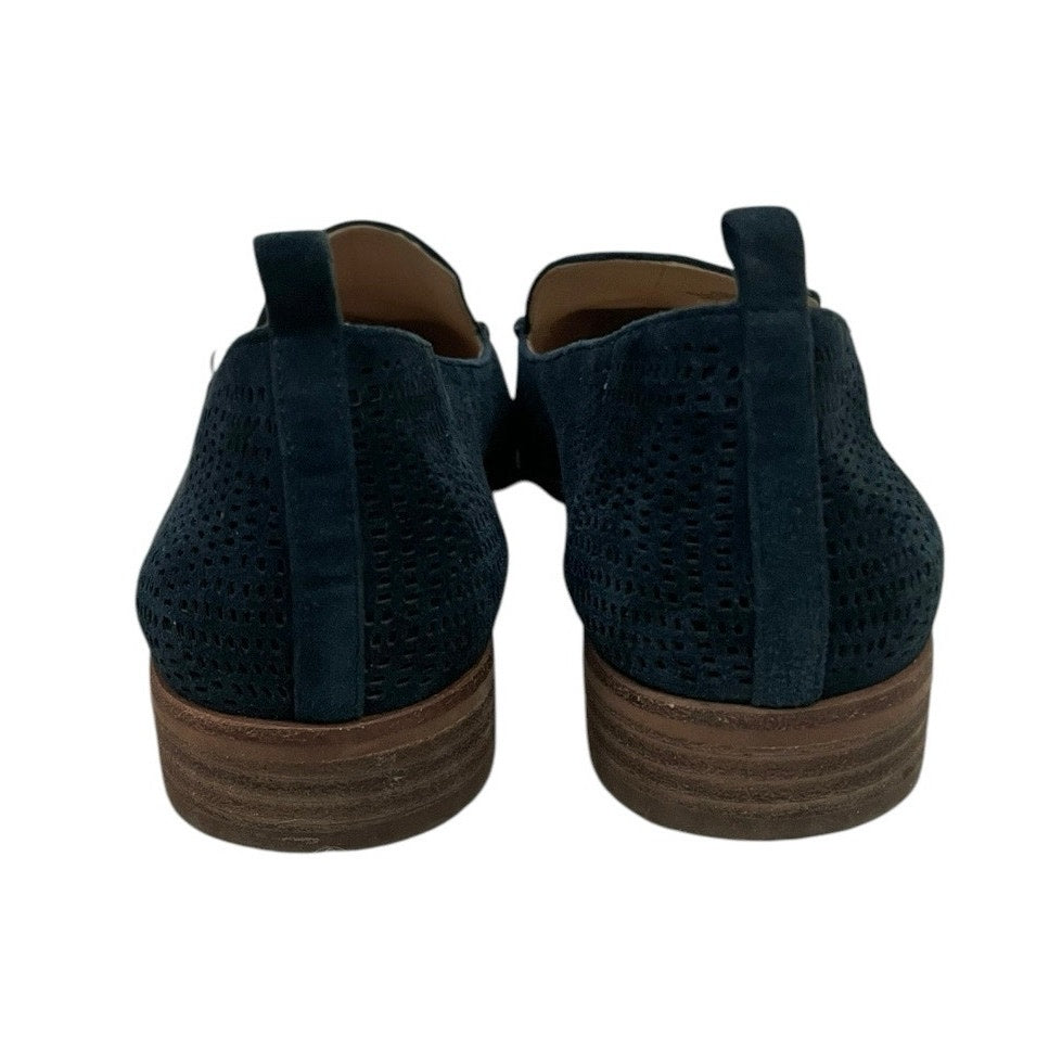 Vince Camuto VC-Kade Teal Suede Cutout Loafers