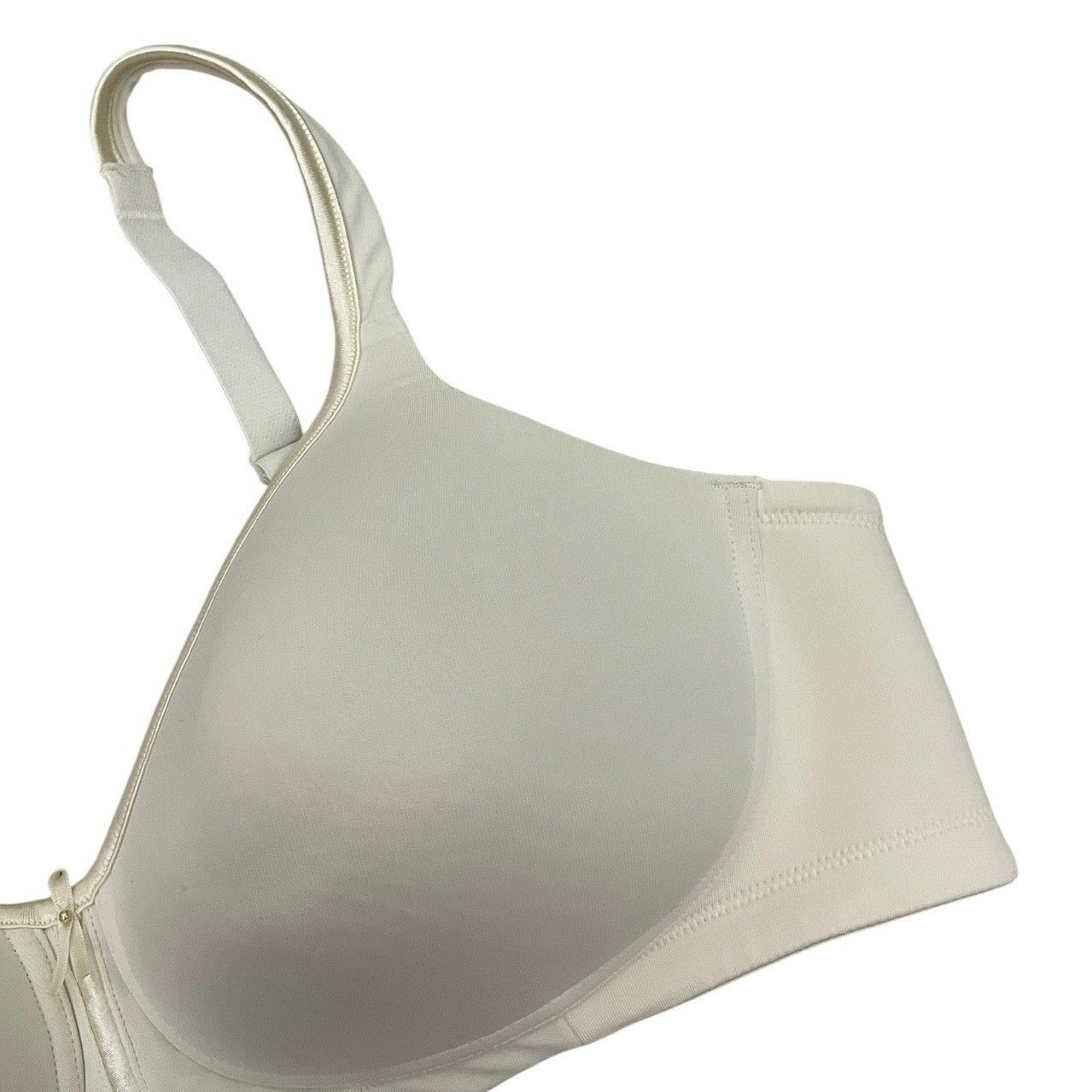 Vanity Fair Silky Cream Beaded Bow Padded Bra
