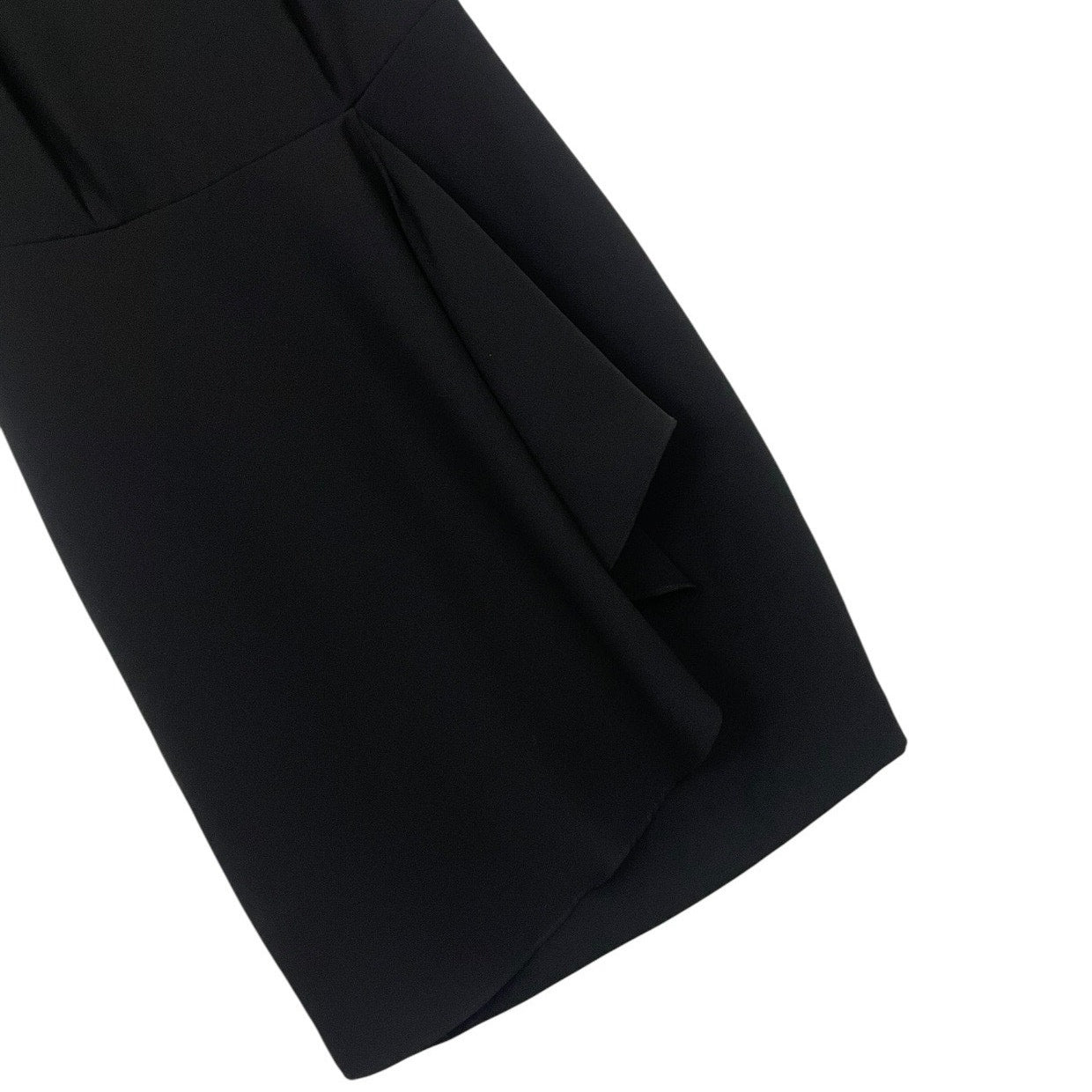 Talbots Petites Black A-Line V-Neck Dress