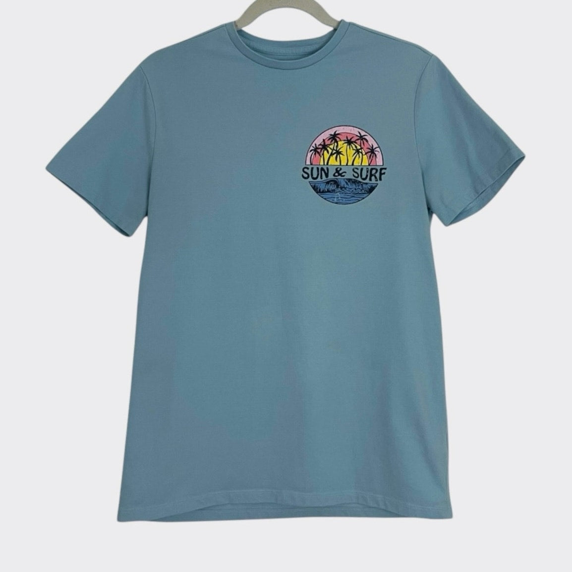 Goodfellow & Co Blue Sun & Surf Graphic Short Sleeve Tee