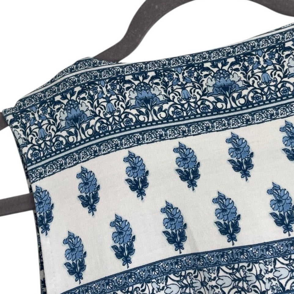 J. Jill Wearever Blue & White Boho Dress with Pockets