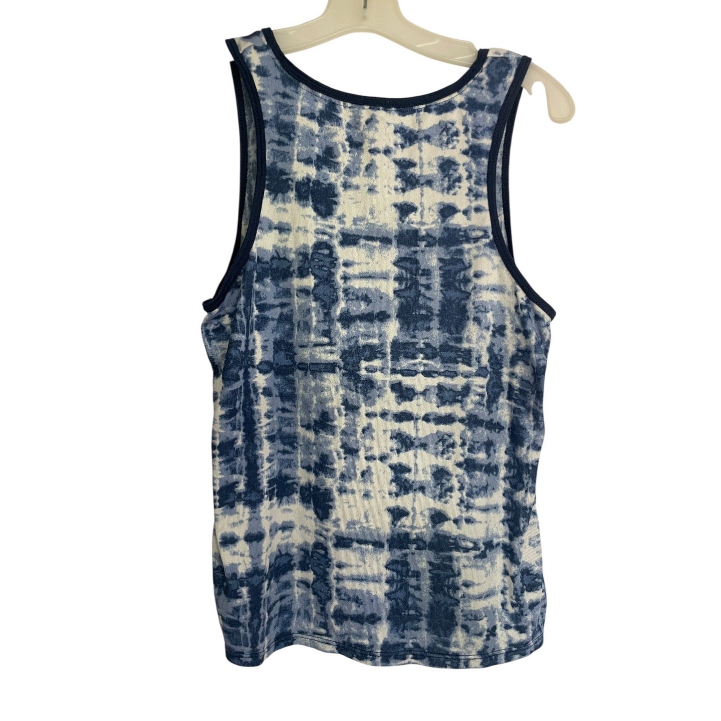 Lucky Brand Blue & White Tie Dye Tank Top