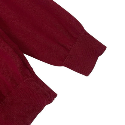 Tommy Hilfiger Mens Red Quarter Zip Sweatshirt