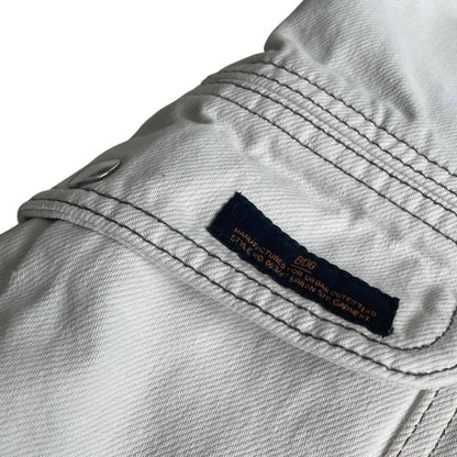 BDG Cream Relaxed Skate Jean Denim High Rise Utility Cargo Pants