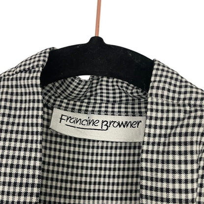 Francine Browner Vintage Black and White Gingham Blazer