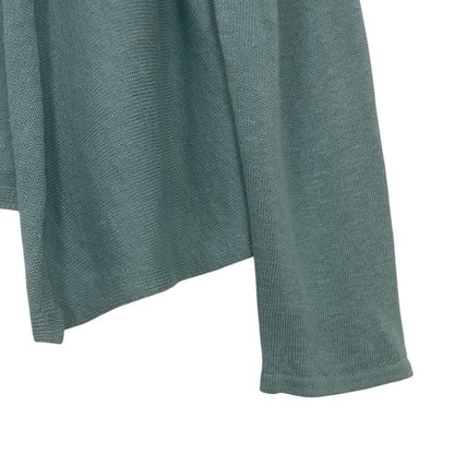 J. Jill Blue Thin Knit Cardigan Sweater