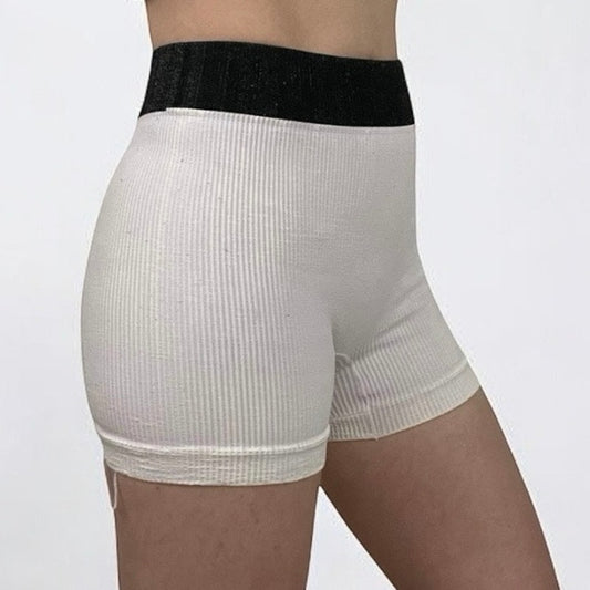 Free People Movement Ribbed Active Mini Shorts