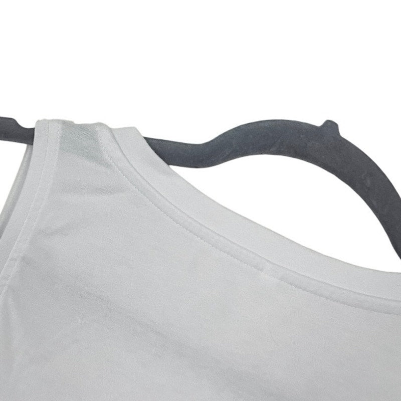 White V-Neck Tank Top