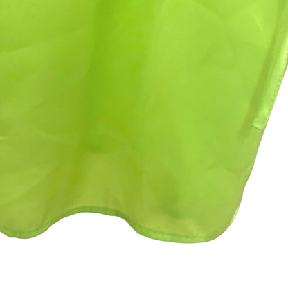 Divided Fluorescent Highlighter V-Neck A-Line Billowy Mini Dress