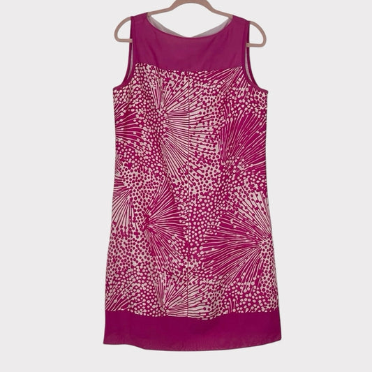 Doncaster Pink & White Patterned Mini Dress