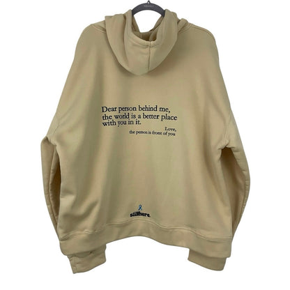 NWOT Still Here Cream "You Are Enough." Graphic Hoodie Sweatshirt