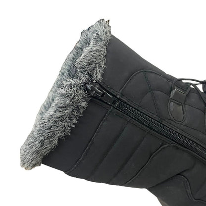 Alpine Design Black Slalom Fur Lined Winter Snow Boots