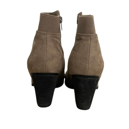 Mix No. 6 Acosa Tan Suede Heeled Ankle Boots