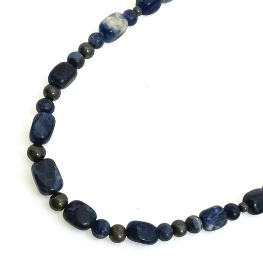 Blue Stone Beaded Necklace