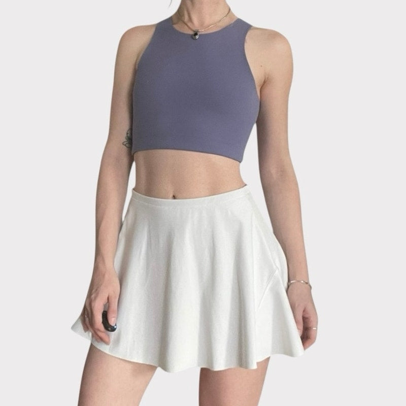 REI Cooperative Athletic Purple Cropped Active Tank Top