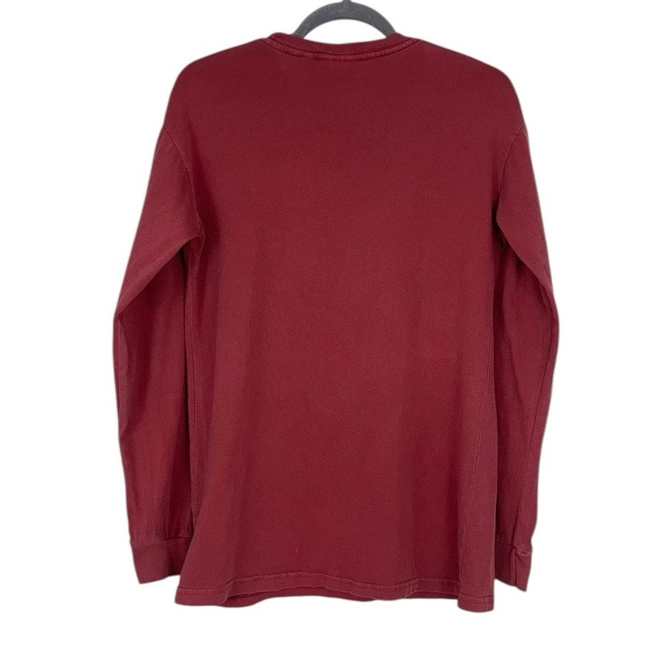 NWT Red Wake & Bake Bad Monkey Bakery Long Sleeve Graphic Tee