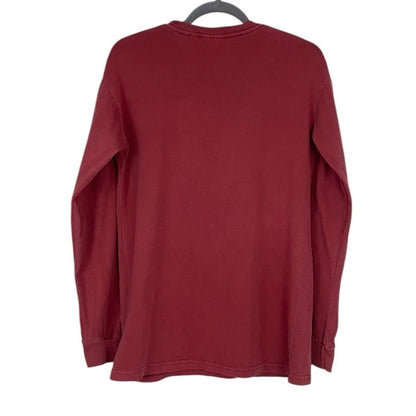 NWT Red Wake & Bake Bad Monkey Bakery Long Sleeve Graphic Tee