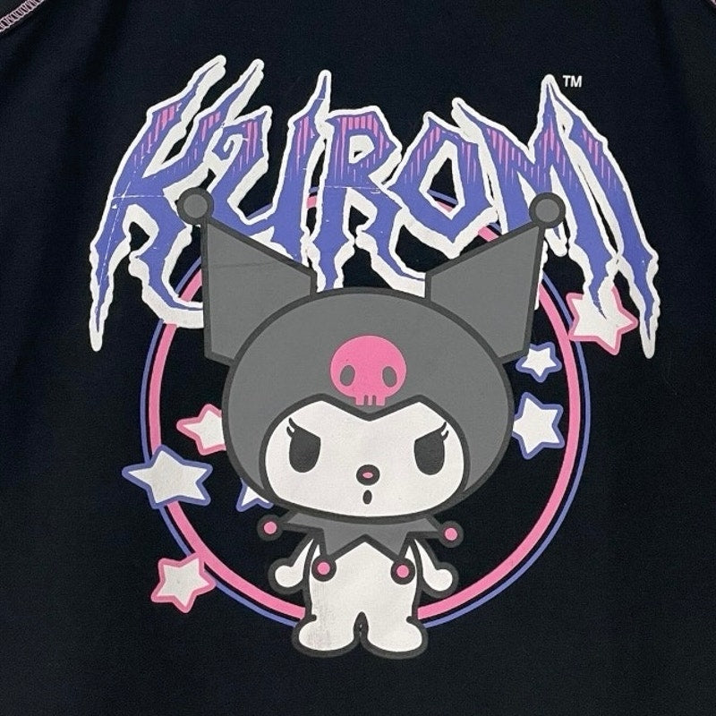 Kuromi by Sanrio Black Graphic Tank Top