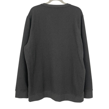 Gerry Charcoal Grey Striped Pullover Sweatshirt