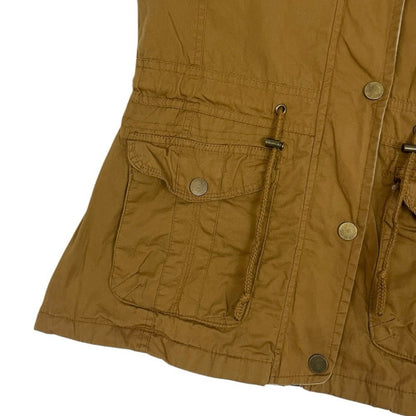 YMI Collection Beige Zip Up Hooded Vest