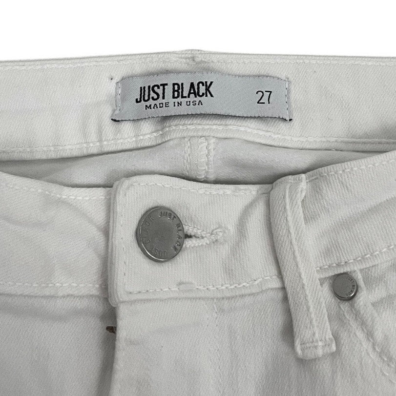 Just Black White Denim Skinny Jeans