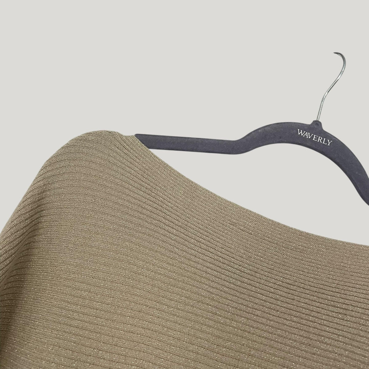 Philosophy Beige & Gold Metallic Knit Sweater