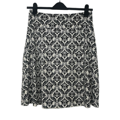 Tranquility by Colorado Clothing Black & White Damask Print Boho Skirt