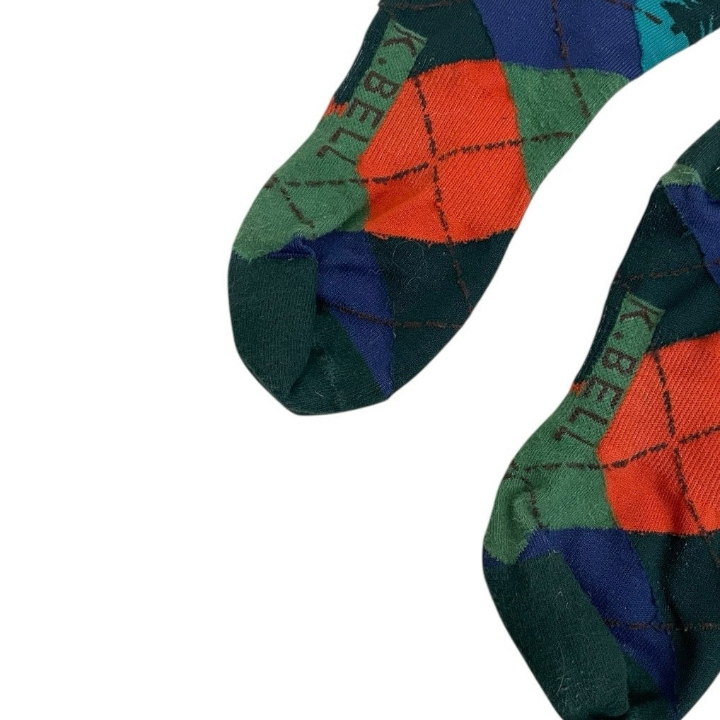 NWOT K. Bell Take A Hike Landscape Mid-Calf Socks