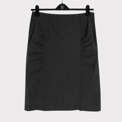 Doncaster Grey Ruched Skirt