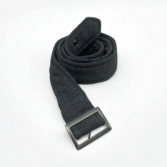 Grey Chunky Fabric Belt
