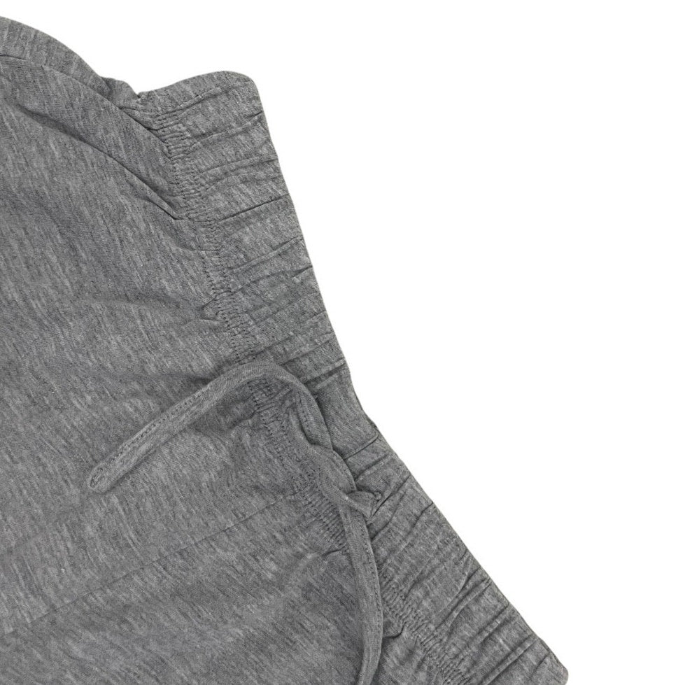 Grey & White Lace Trim Casual Lounge Mini Shorts