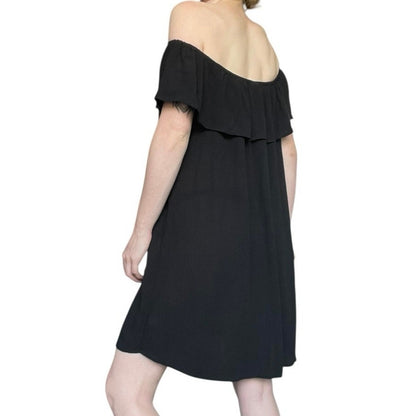 Mossimo Supply Co. Black Off the Shoulder Mini Dress