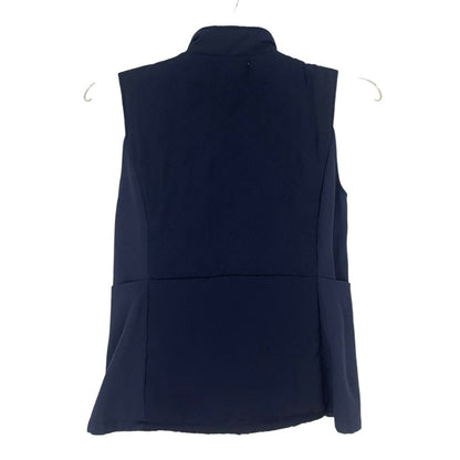 The Impeccable Pig Navy Blue Zip Up Puffer Vest