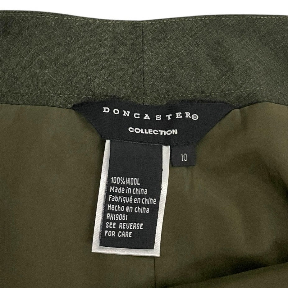 Doncaster Dark Green Wool Trousers