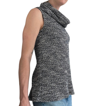 Dolan Left Coast Collection Grey Knit Cowl Neck Sleeveless Sweater