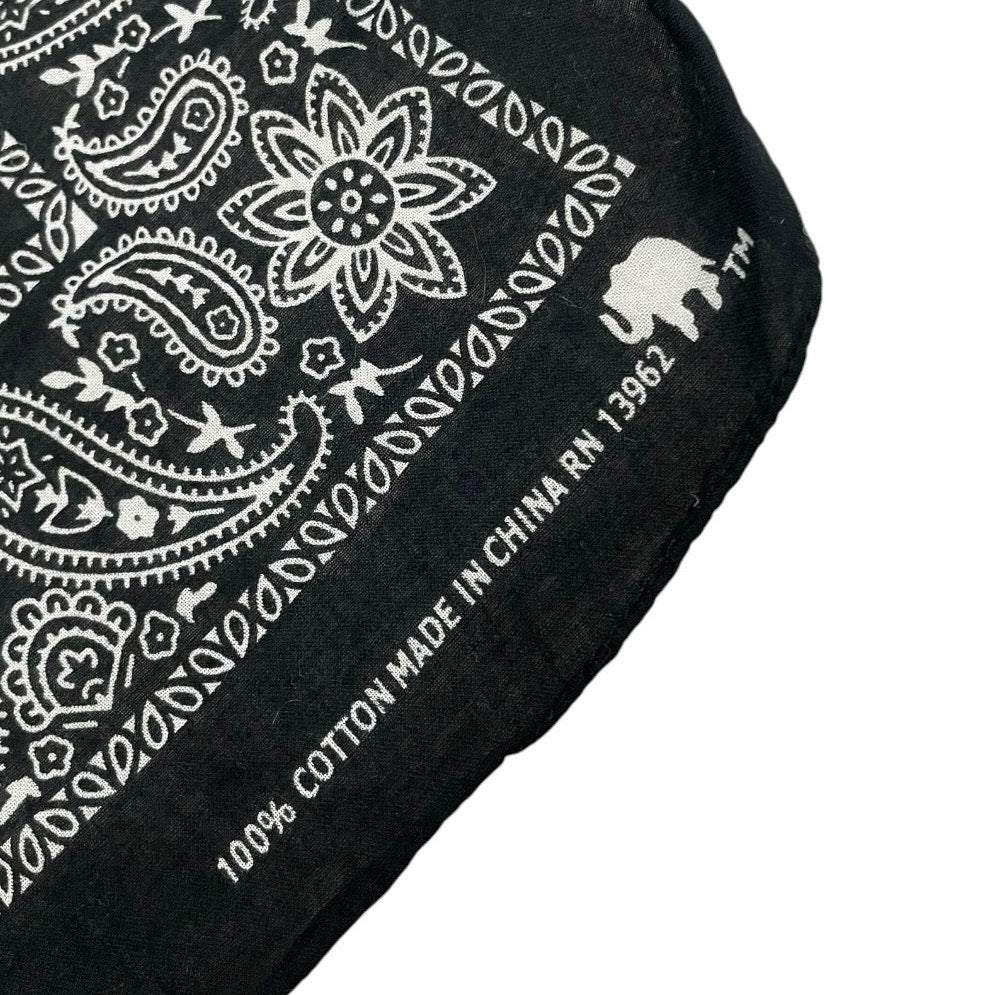Navy Blue & Black Paisley 2 Bandana Bundle