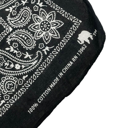 Navy Blue & Black Paisley 2 Bandana Bundle