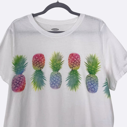 Old Navy Everywear White Pineapple Graphic Tee