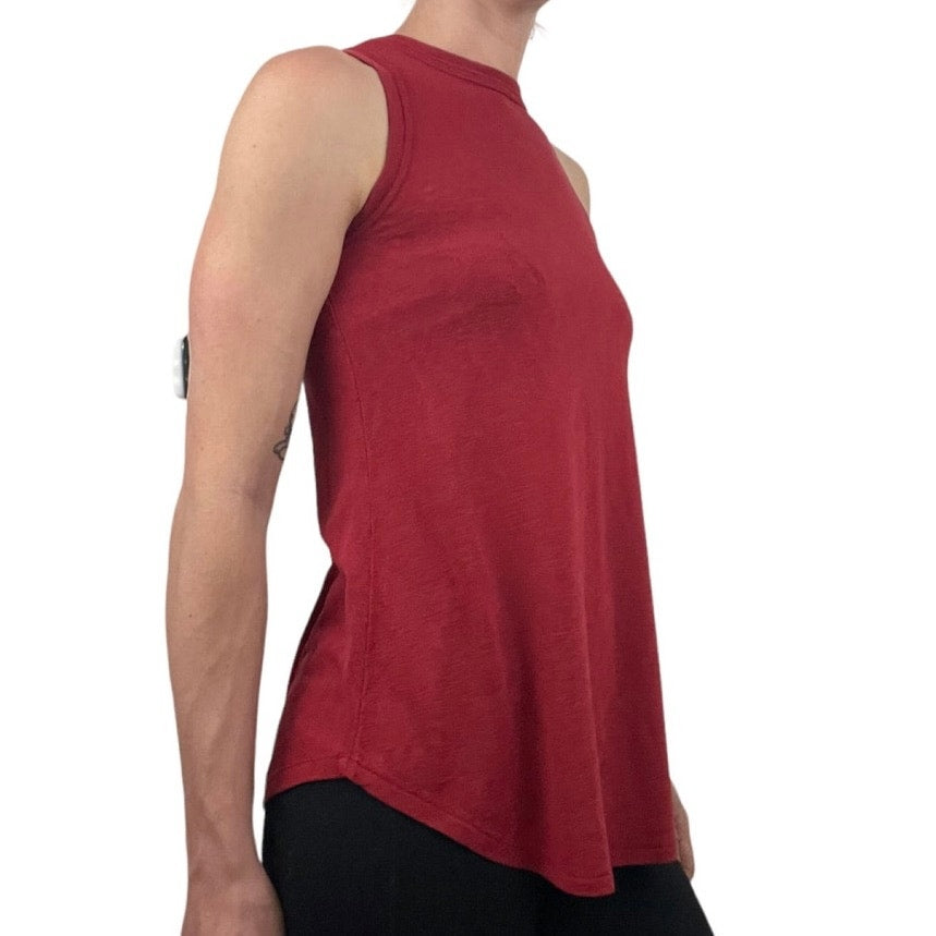 Athleta Soft Red Tank Top Blouse