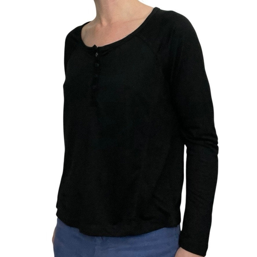 Stars Above Black Long Sleeve Top