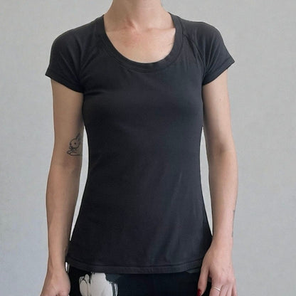 Calia by Carrie Underwood Black Short Sleeve Active Top