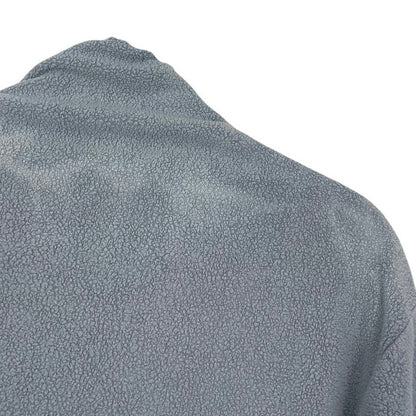 J.Jill Blue Fleece Winter Embroidered Cuff Turtleneck Sweater
