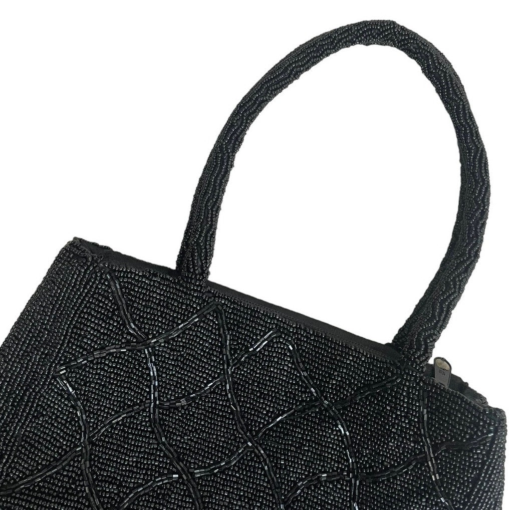 Holly in Hanoi Vintage Black Sequined Beaded Mini Handbag