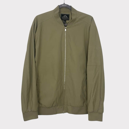 Outdoor Jacket Vintage Beige Zip Up Windbreaker Jacket