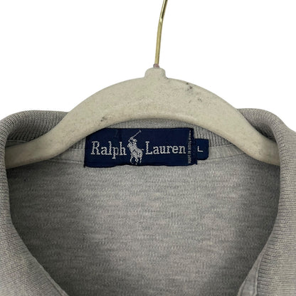 Ralph Lauren Grey Cropped Long Sleeve Top