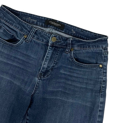 Liverpool Vintage Super Dark Cuffed Boyfriend Jeans