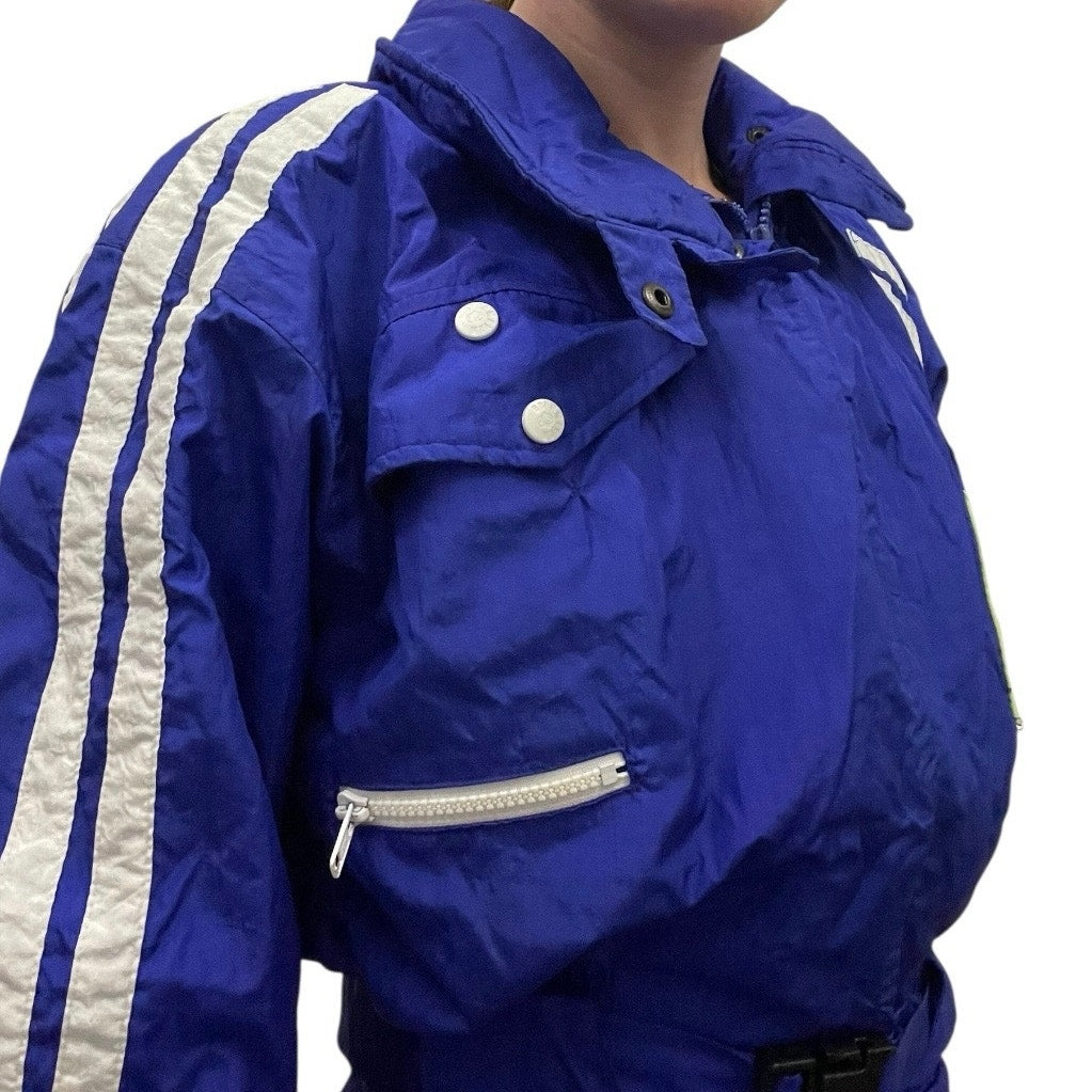 Obermeyer Vintage 90s Blue One-Piece Ski Thinsulate + RECCO Masquerade Snowsuit